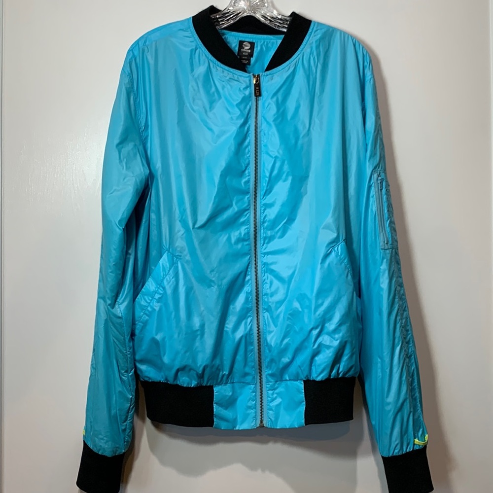 adidas SLVR Electric Blue Bomber Varsity Jacket